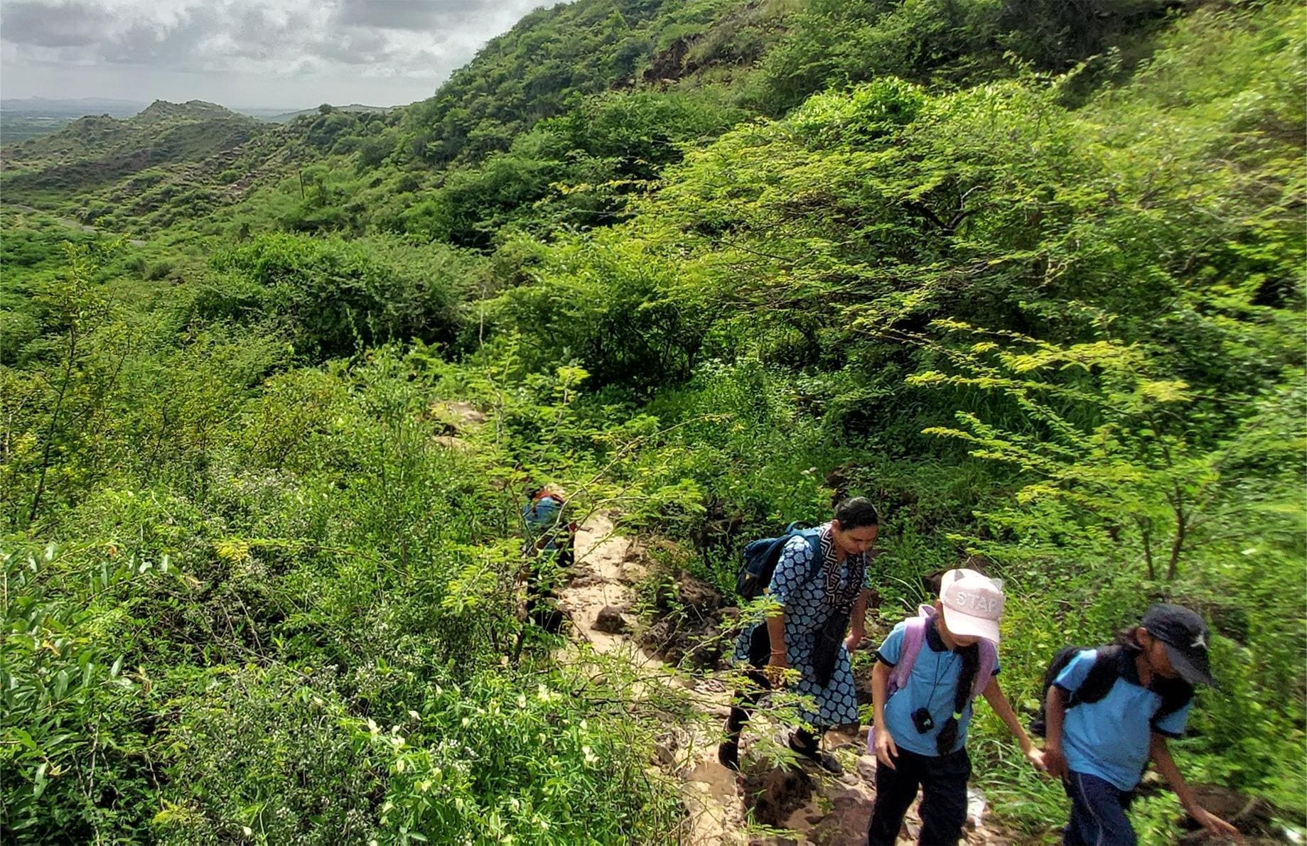 A trek in the nearby Tapkeshwari hill