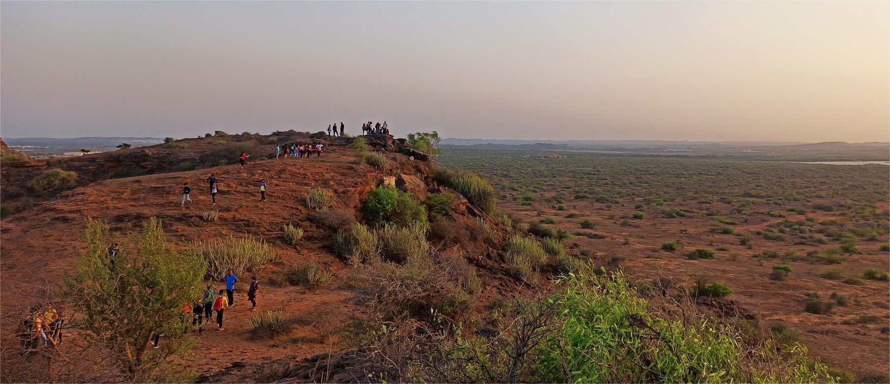 Hike to sunset point 2km from the school