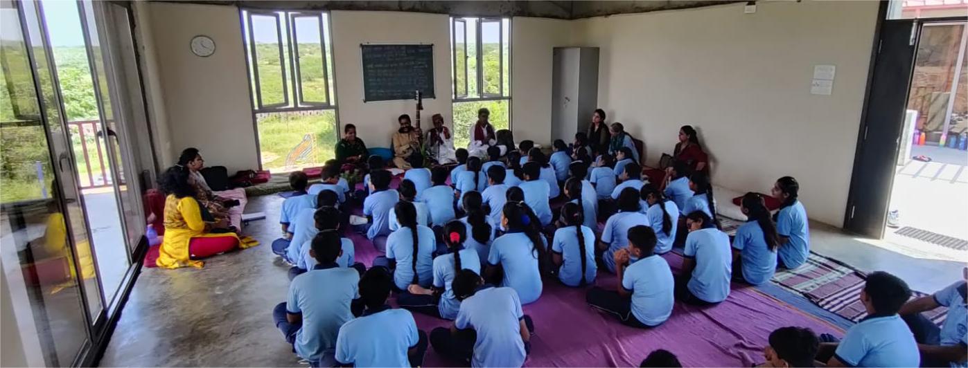 Learning Kabir songs with folk artists a
