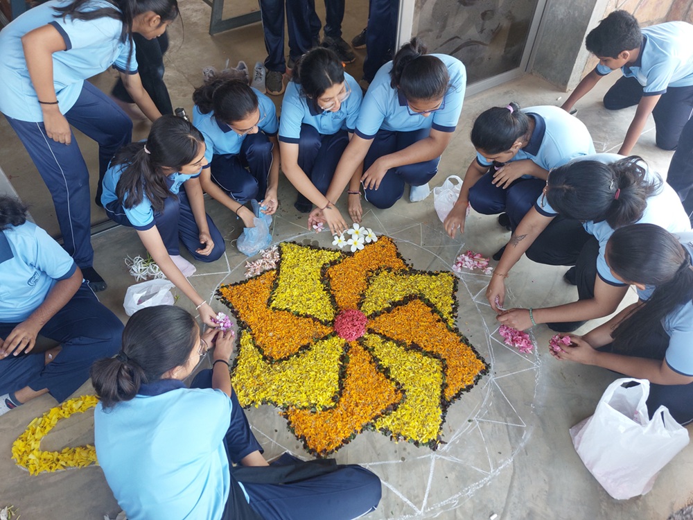 Our classroom rangoli