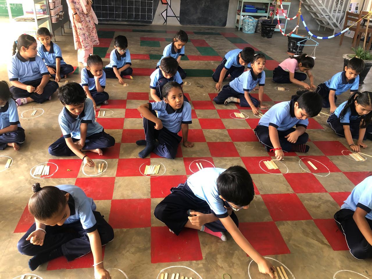 Place value through concrete materials