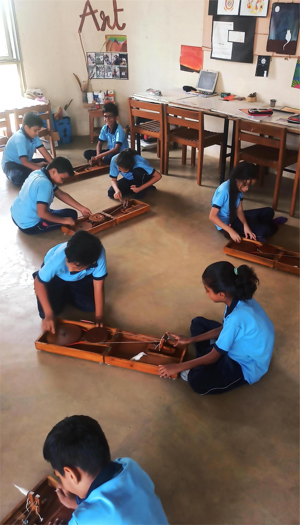 This is the way to make thread-charkha