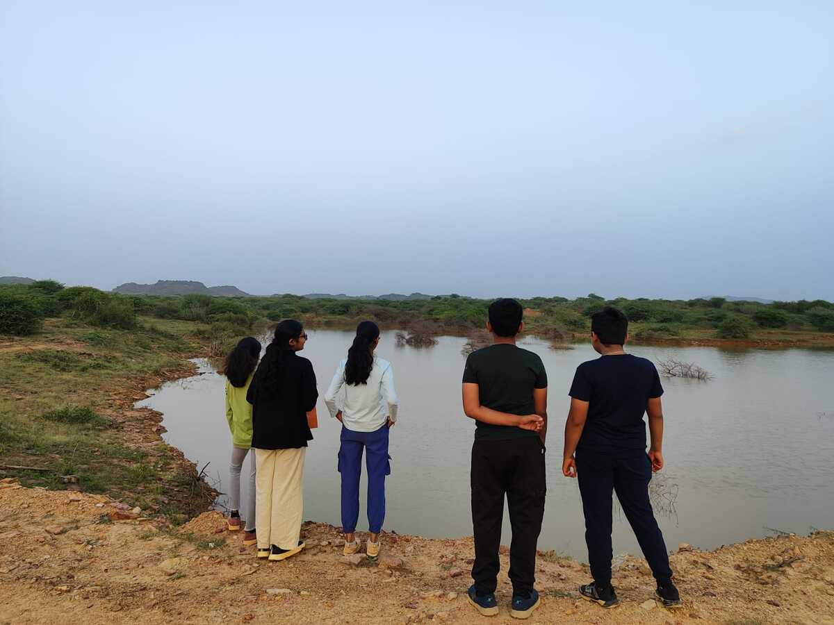 Observing life around water body 