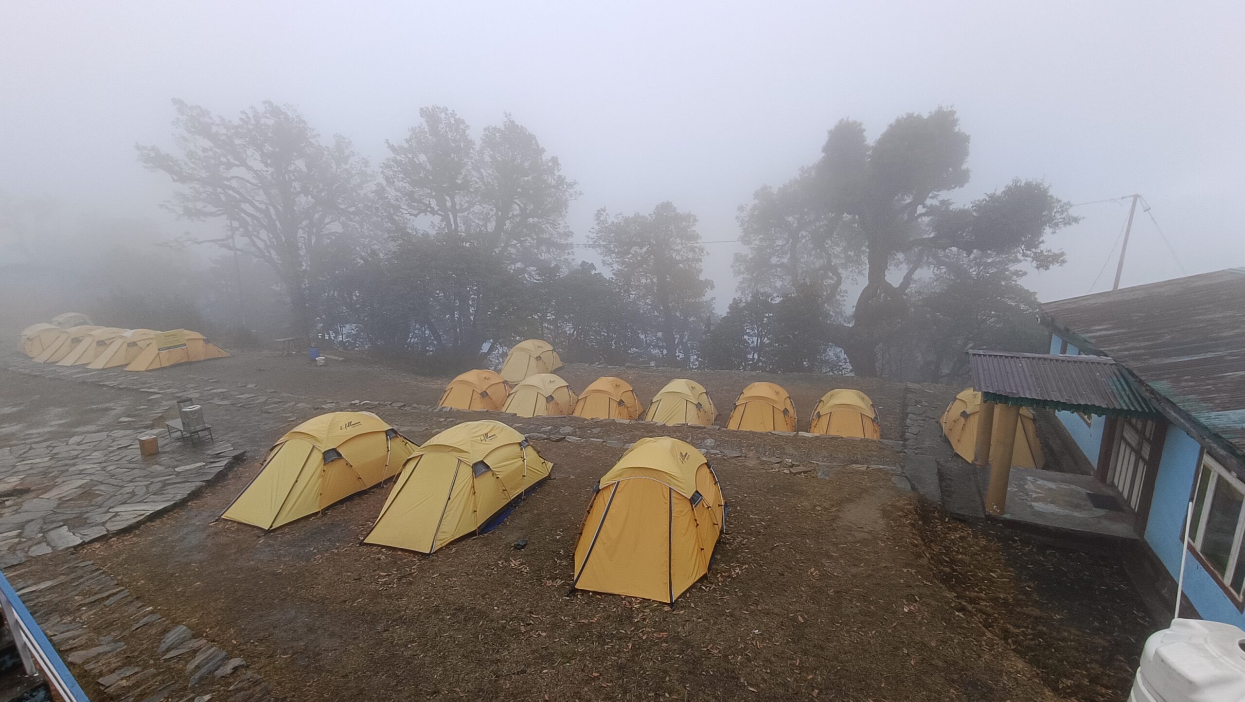 Staying in tents