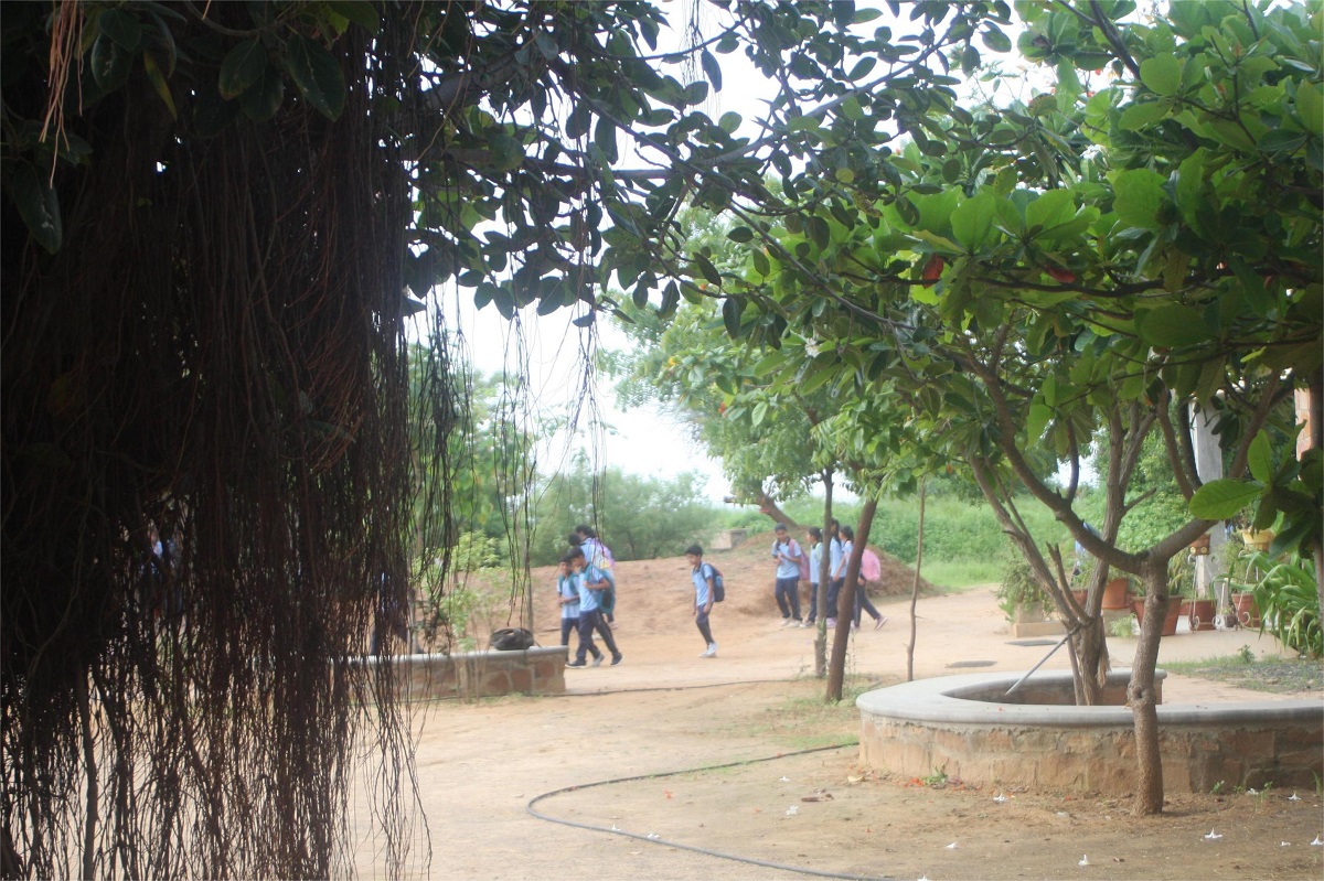 Arriving in the school